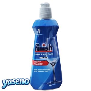 مایع جلادهنده ماشین ظرفشویی فینیش مدل RINSE & SHINE حجم 400 میلی‌لیتر