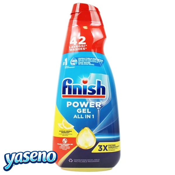 ژل ماشین ظرفشویی فینیش مدل 3Power All In 1 Lemon وزن 940 گرم