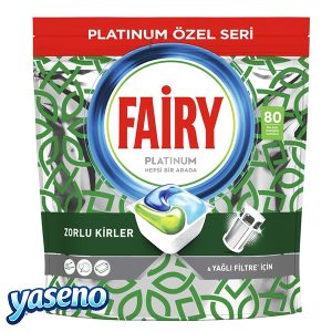 قرص ماشین ظرفشویی فیری مدل Platinum Hepsi Bir Arada – بسته ۸۰ عددی